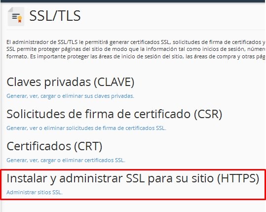 Install SSL/TLS