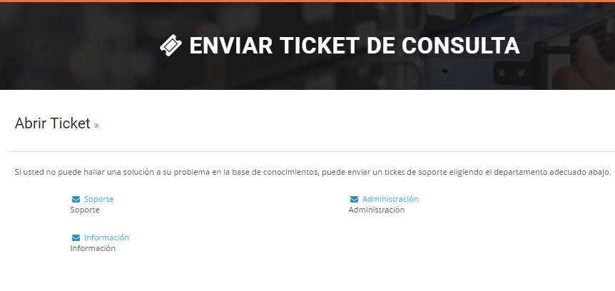 Departamentos de Soporte